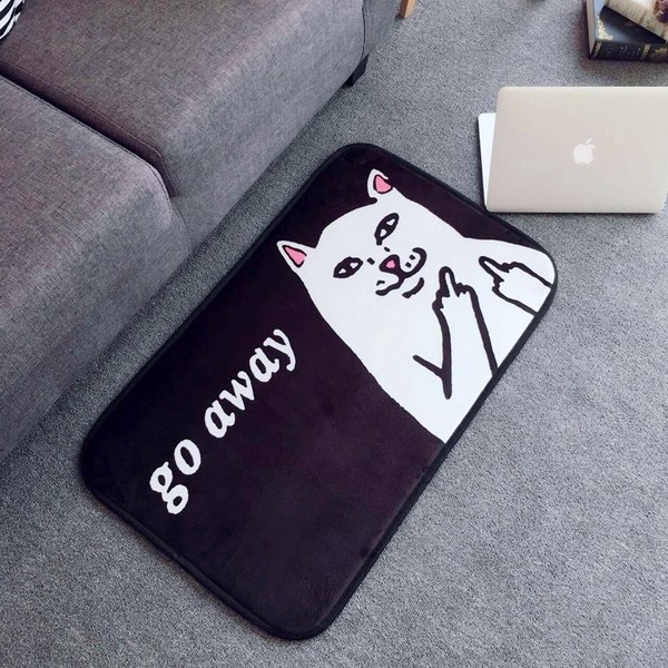 RIPNDIP 玄関マット バスマット キッチン リップンディップ 黒(玄関