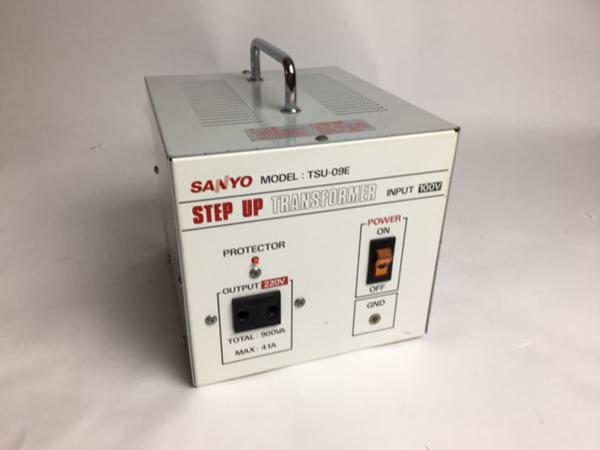 SANYO ステップアップトランス TSU-09E 100V→220V(昇圧トランス、昇圧