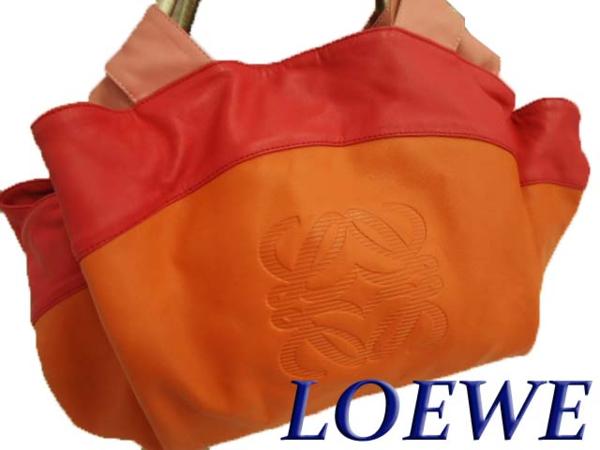 新品 スペイン製◇ロエベ LOEWE◇レザートートバッグ