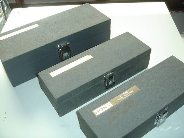 ★　SONY　マイクの箱だけ　3個　ボロいです。