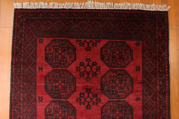 未使用 新品 手織り絨毯 トルクメン族作 236㎝ ラグ NMRE4607 未使用 新品 手織り絨毯 トルクメン族作 236㎝ ラグ NMRE4607