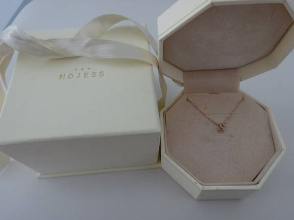 NOJESS イニシャル S K10ダイヤネックレス ノジェス 使用した美です