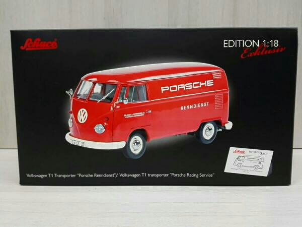 シュコー 1/18 VW T1 Transporter Porsche Renndienst
