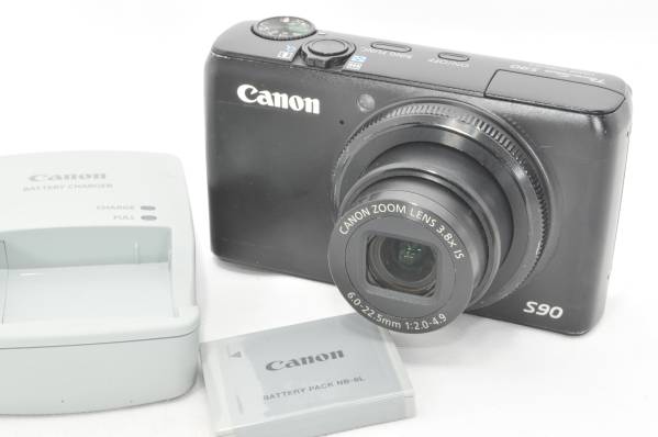 2025 ☆超極上品☆充電器付☆キャノン CANON POWERSHOT S90 完動#