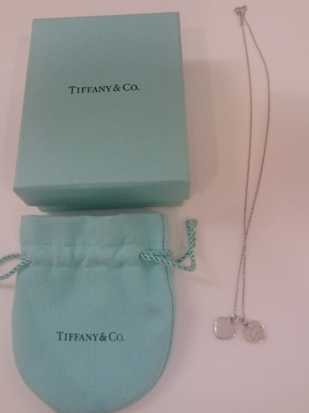 TIFFANY ダブルハート ネックレス silver925 箱袋