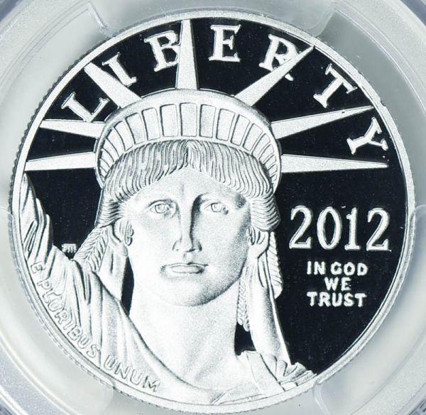 2012 アメリカ 1 オンス プラチナイーグル $100貨 PCGS PR70DC