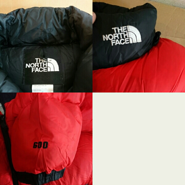 THE NORTH FACE ダウン 赤、黒 600 Mサイズ The North Face ヌプシ