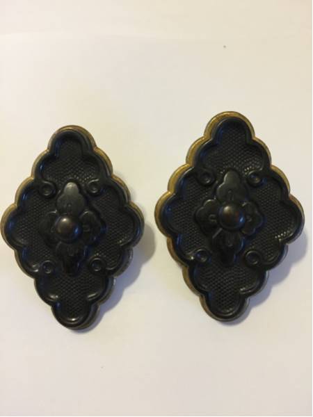 釘隠し 花菱 銅製 2コ レトロ アンティーク