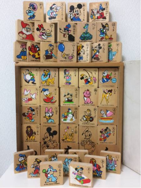 ディズニー☆積木☆ブロック☆知育玩具☆レトロ☆アンティーク☆