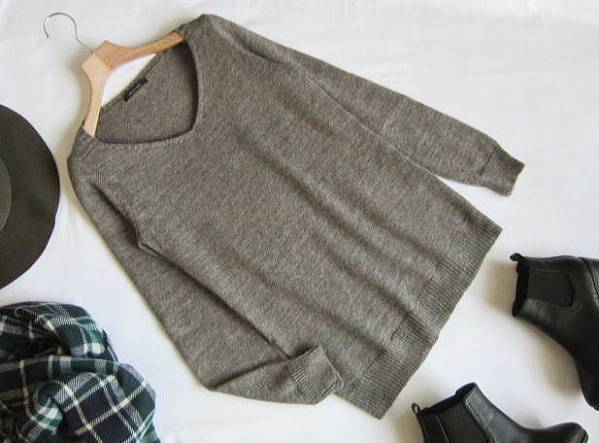 ◆パドカレ　pas de calais　ニット　Vネック　カットソー