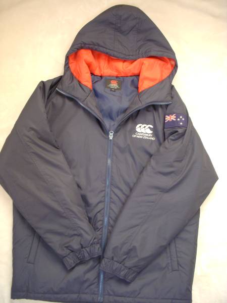 超美品・カンタベリーハーフベンチコートブルゾンXL・NZ国旗刺繍