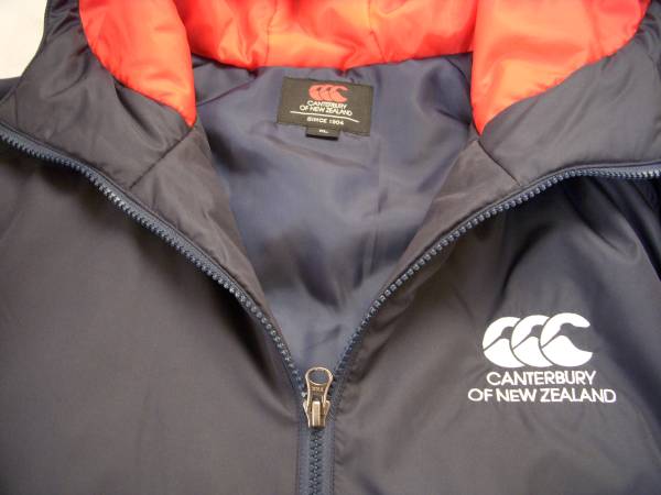 超美品・カンタベリーハーフベンチコートブルゾンXL・NZ国旗刺繍