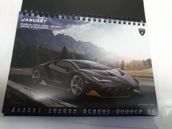 ランボルギーニ 2017 卓上カレンダー カレンダー＆ポスター