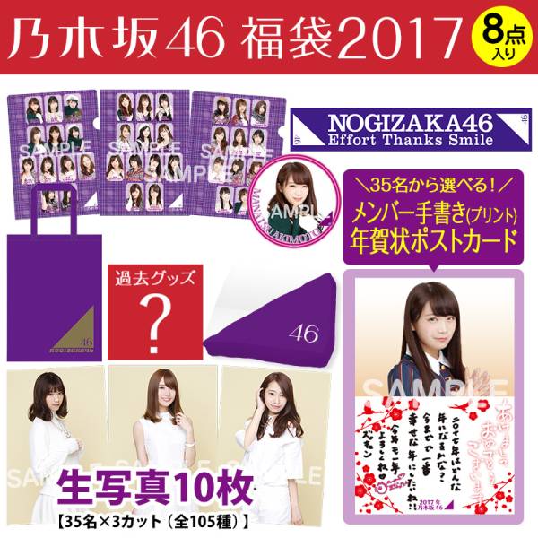 乃木坂46 生田絵梨花 2017 福袋 缶バッジ・生写真付き 欠品なし 【公式 