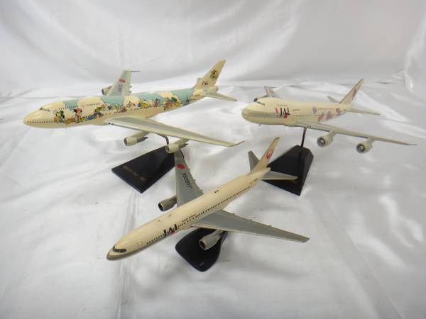 ジャンク JAL 飛行機 模型 JA8170ディズニー/JA8114/JA8266 [U]
