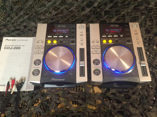 【Pioneer】CDJ-200★2台セット★取説・RCAケーブル付属★