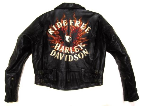 Harley-Davidson ハーレー RideFree ライダースJkt. 黒革 L