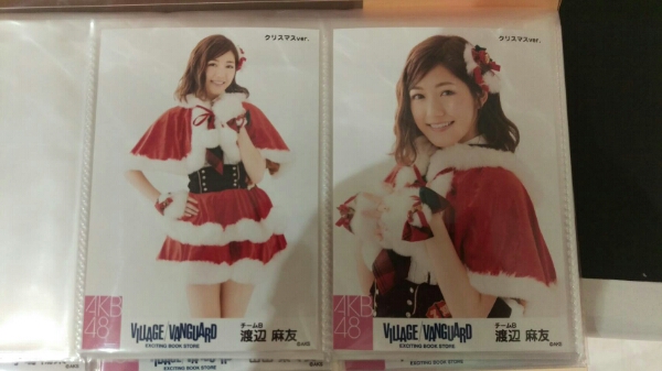 AKB48 渡辺麻友 ヴィレッジヴァンガード クリスマス 生写真2種 AKB48