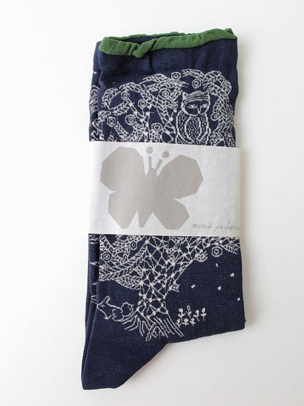 ミナペルホネン　mina perhonen イマジン　ブランケット 新品 mina perhonen ミナペルホネン imagine ソックス22-24cm A* mina