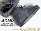 ■Y8360■ADMIX アトリエサブ フェイクムートンブーツLL/27.0 灰