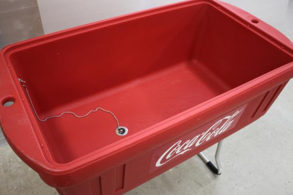 コカ・コーラ　イベントクーラー　スタンド付き　中古品