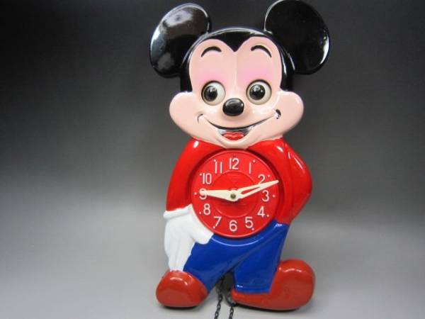 動作良好☆稀少 ミケン社 ディズニー ミッキーマウス 時計