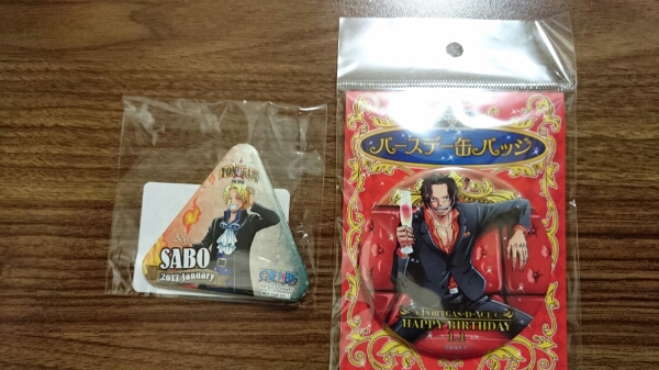 ワンピーストンガリ缶バッジ、東京タワー『サボ』麦スト、エース ご覧