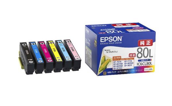 エプソン 純正インク IC6CL80L 6色 5箱セットa