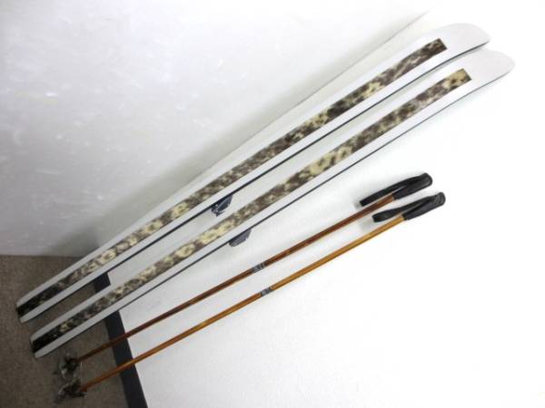 超希少_美品_アザラシ本革シール_山スキー用_補強済 必見！【古い木製の山スキー165㎝ アザラシシール ゾンメル】 【公式通販】