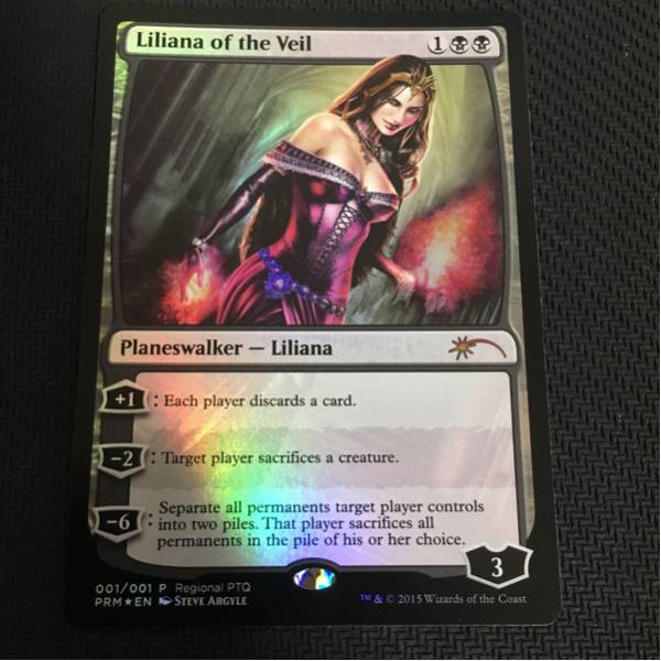 MTG/FOIL/英語/RPTQ/プロモ/ヴェールのリリアナ/