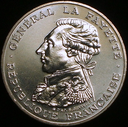 【フランス大型銀貨】（ピエフォ貨 1987年 30.0g）