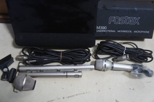 Fostex M390 / Victor MU-510 コンデンサーマイク 2点☆5940