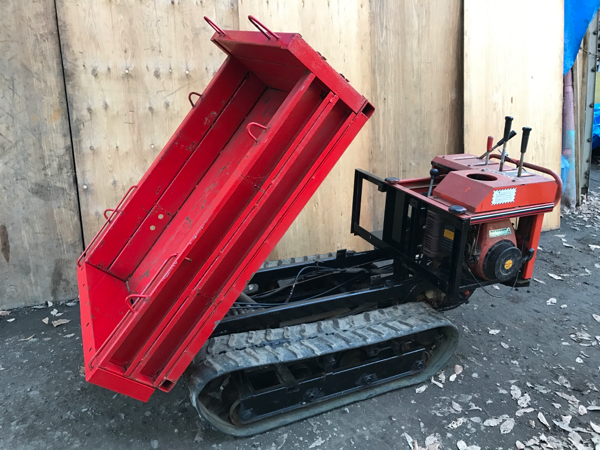 運搬車 油圧ダンプ CA－D４００ 即使用可能 積載量400ｋｇ コンマ CAZ-D400 油圧 ダンプ キャリア クローラー 運搬車 400kg(運搬