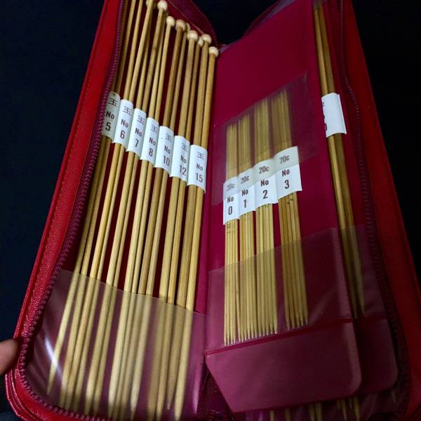 未使用 レトロ☆竹 棒針セット 津和野☆編み棒 編み針