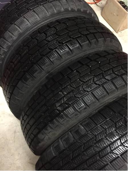 1円～軽四用 中古155/65R13バリ山スタッドレスアルミ付送料無料_3