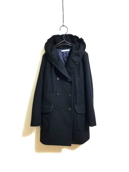 LADY LUCK LUCA レディラック ルカ ウール ロング コート 黒 38 