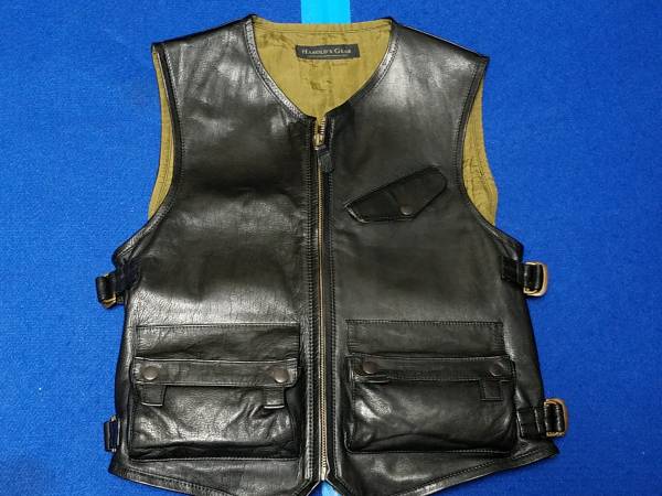 HAROLD'S GEAR 　ハロルズギア　牛革　レザー ベスト　美品