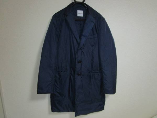 国内正規品 ASPESI アスペジ 中綿入り Thermore チェスターコート M 美品 ネイビー