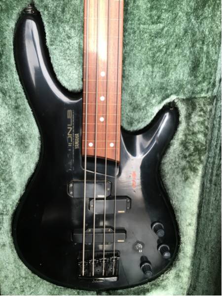 YAMAHA MOTION LB-2 PJ 黒【改】フレットレスベース 【ジャンク扱い品 