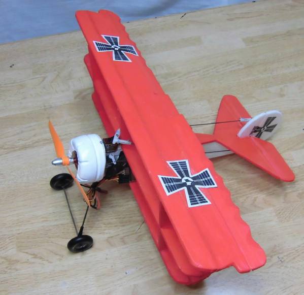 フォッカー　Dr.１ ６エルロン仕様　自作完成品（垂直上昇:ファンフライもＯＫ）