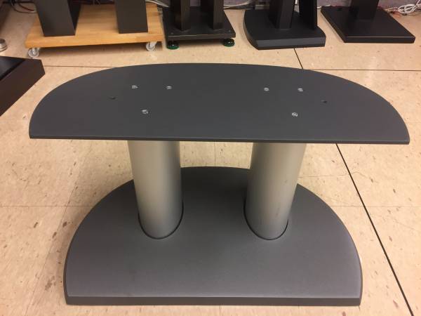センタースピーカースタンド Bowers&Wilkins NHTM-ST B&W センタースピーカースタンド NHTM-ST シルバー 美品！ ,B&W
