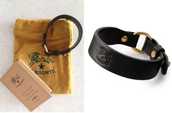 新品★イルビゾンテ レザーブレスレット ブラック 4320円