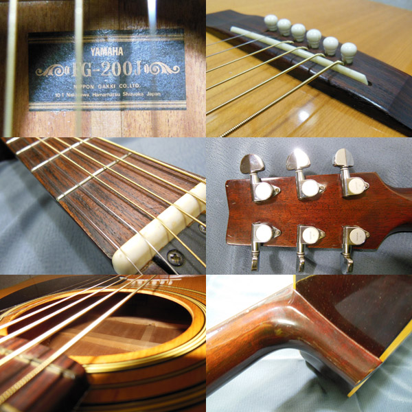 ジャパンオールドアコースティックギターYAMAHA FG-200J（黒ラベル）2