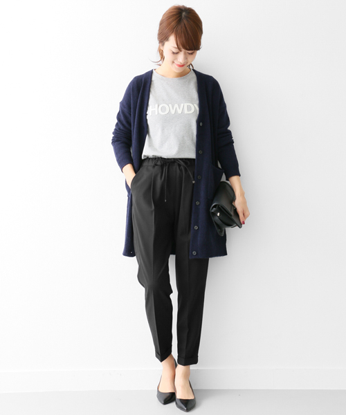 美品●アーバンリサーチドアーズ DOORS●ストレッチテーパードイージーパンツ