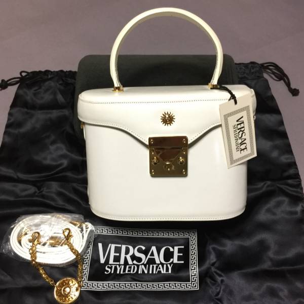 VERSACE ヴェルサーチ サンバースト ハンドバッグ バニティ バッグ 太陽 ジャンニ ヴェルサーチ GIANNI VERSACE サンバースト/太陽モチーフ