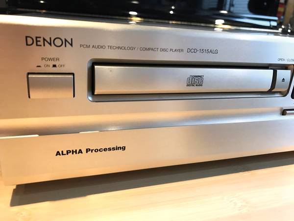 【中古】DENON　デノン（デンオン）日本コロムビア　DCD-1515ALG　CDプレイヤー(単機能CDデッキ)本体のみ ☆DENON DCD-1515ALG CDプレーヤー 中古 難あり☆