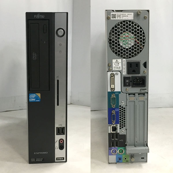 ◇富士通 Esprimo D750/A /i3-540/2G/250G/DVD/Win10pro B◇ FUJINON 
