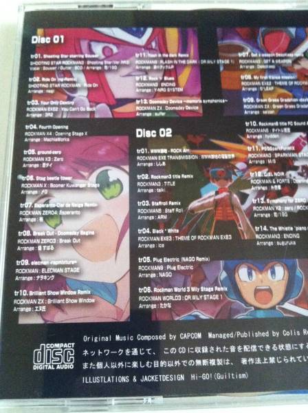 ロックマン R 25th Arrange CD MEGA MUSIC MIX COLIS RECORDS ROCKMAN