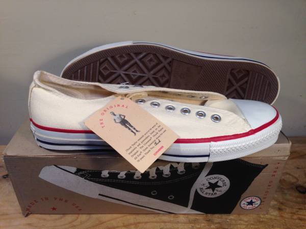 Converse All Star Low Made in USA 新品　Unbleached White
