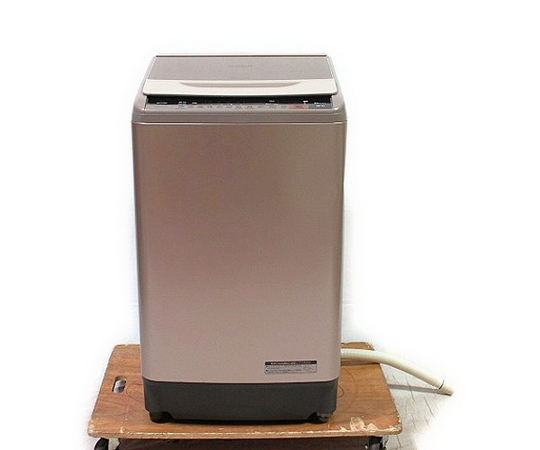 日立 BW-V100A N ビートウォッシュ 全自動 洗濯機 楽直 T2277093